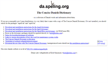 Tablet Screenshot of da.speling.org